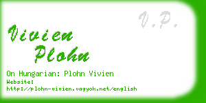 vivien plohn business card